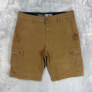Stanley Cargo Shorts Men's Size 36 Brown Stretch Flex Technology Utility Cotton
